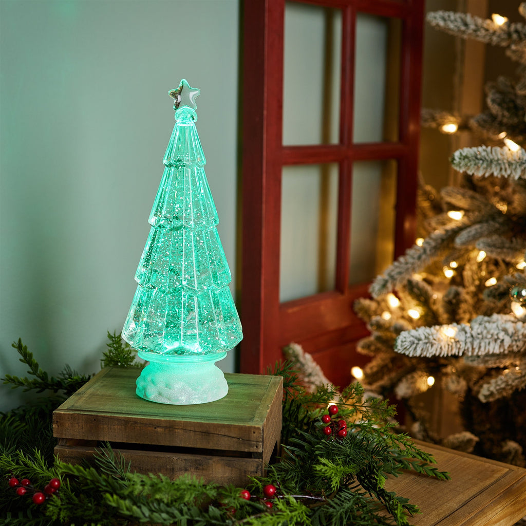 Green LED Christmas Tree 12"H