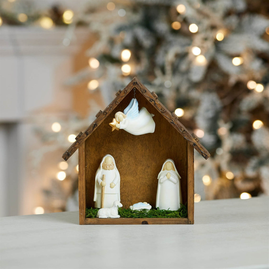 Holiday Nativity Scene Display 10"L