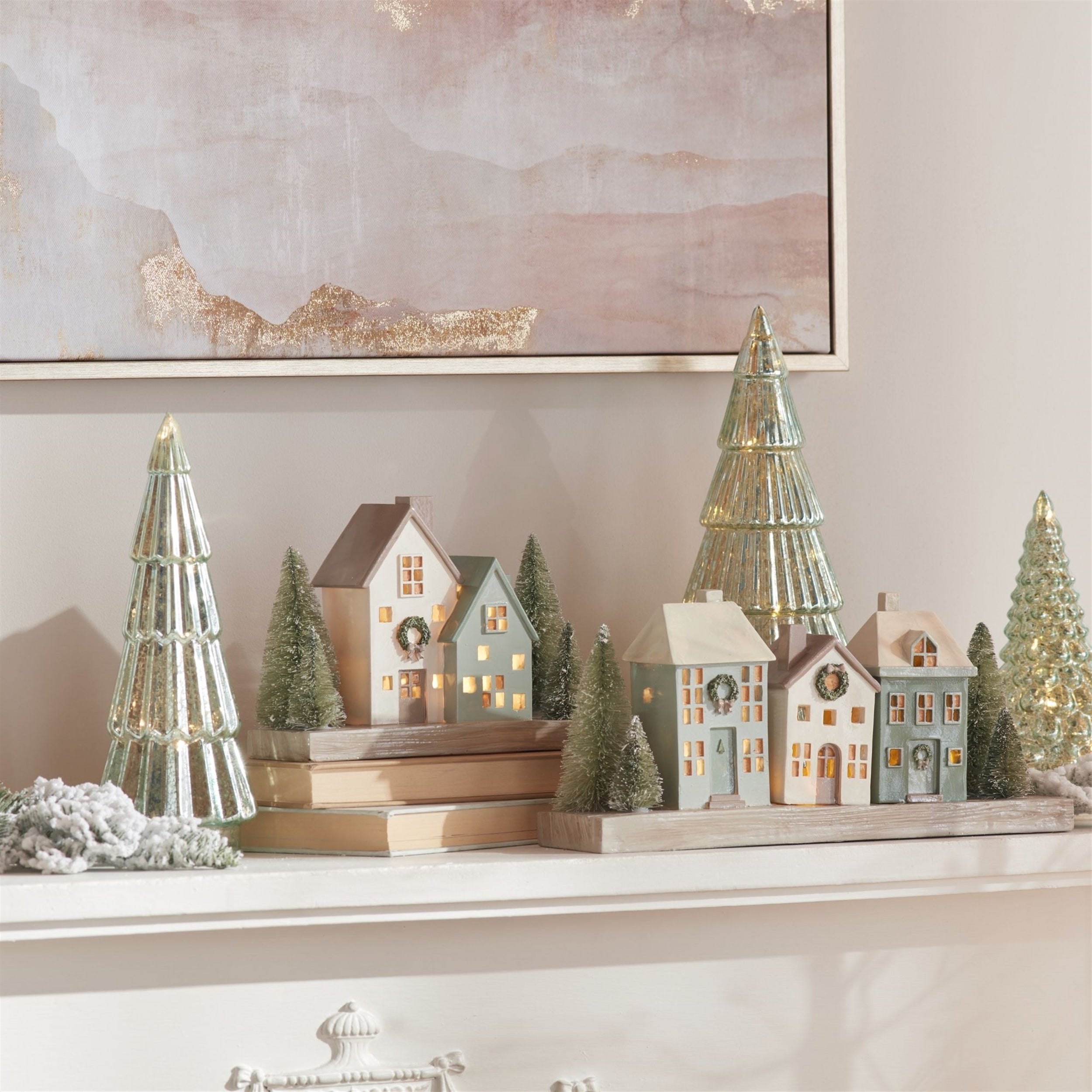 LED Winter Village 8"L