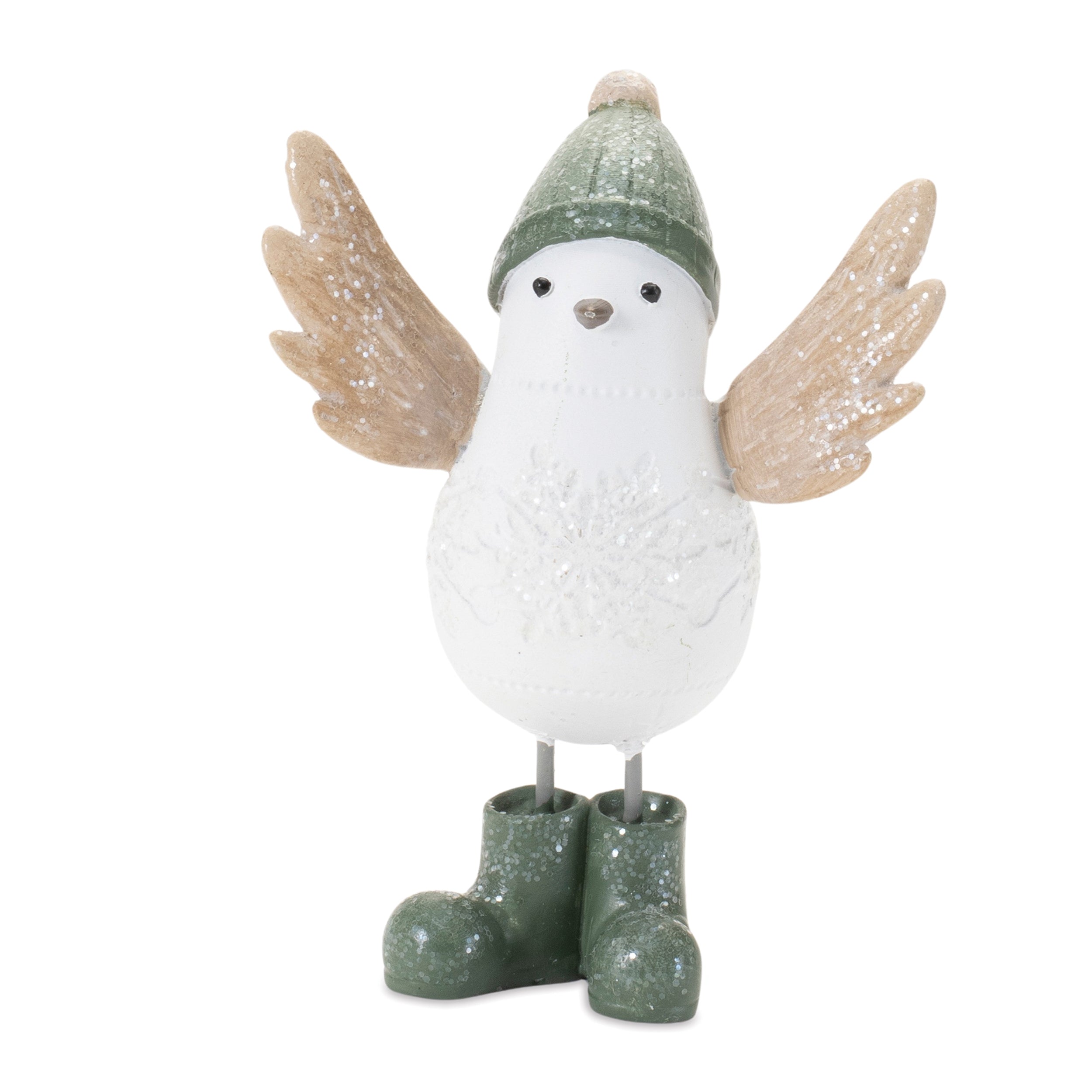 Winter Bird with Snowboots Figurine (Set of 6)