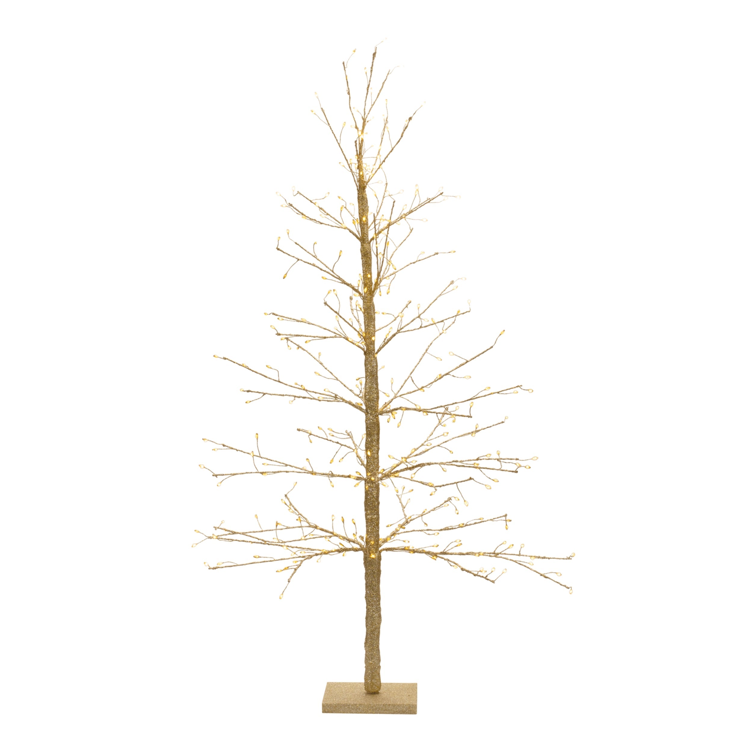 Gold LED Twig Tree 48"H