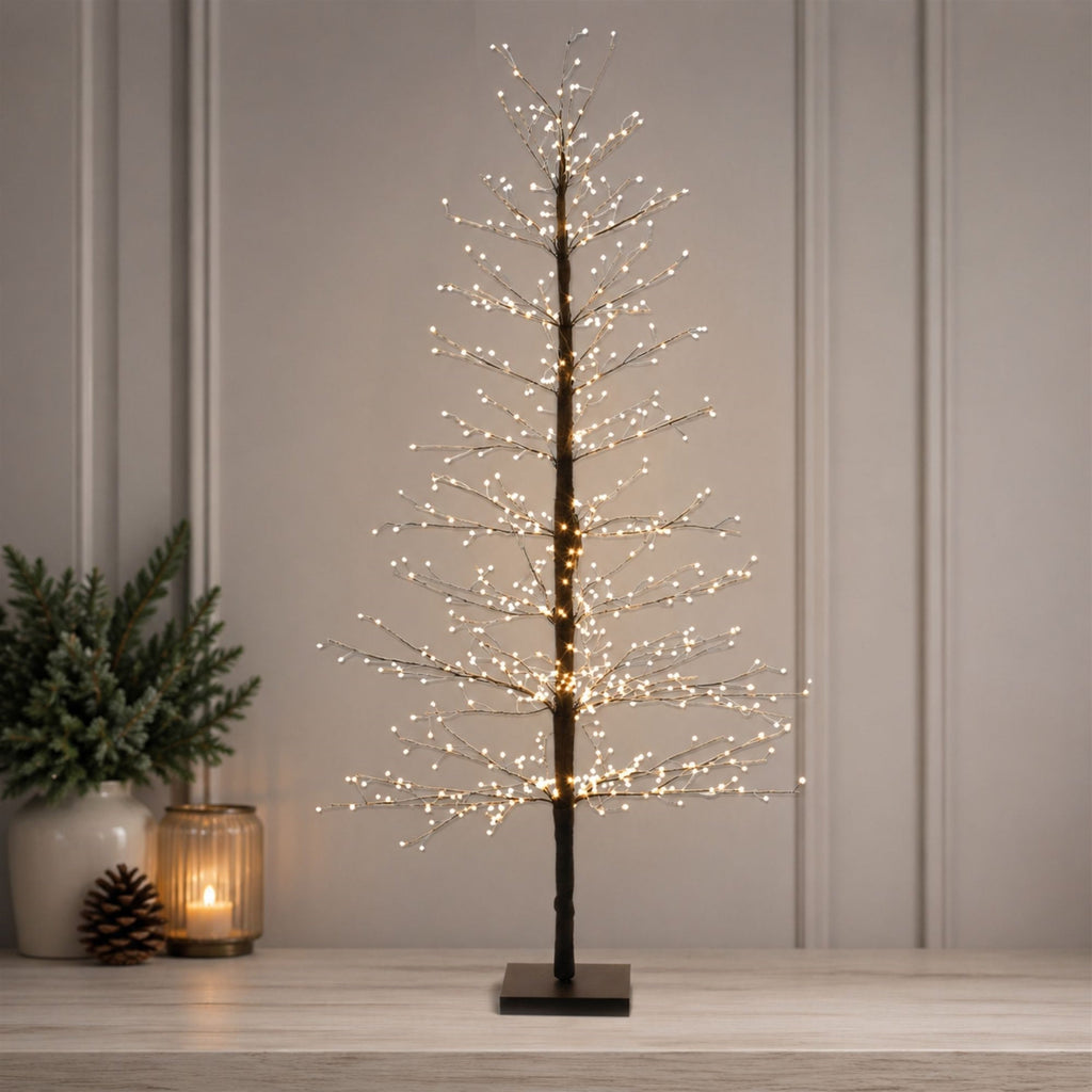 Black LED Twig Tree 5'H