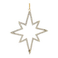 Jeweled Metal Star Ornament (Set of 12)