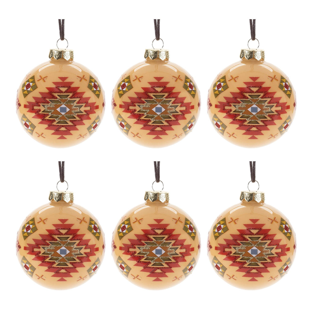 Western Glass Ball Ornament (Set of 6)