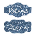 Wood Christmas Sentiment Sign (Set of 2)