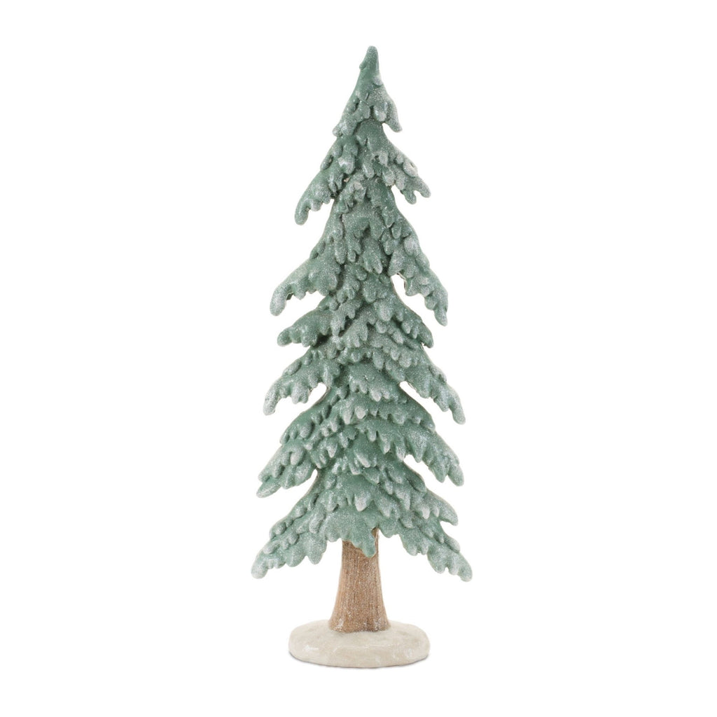 Glittered Winter Pine Tree (Set of 2)