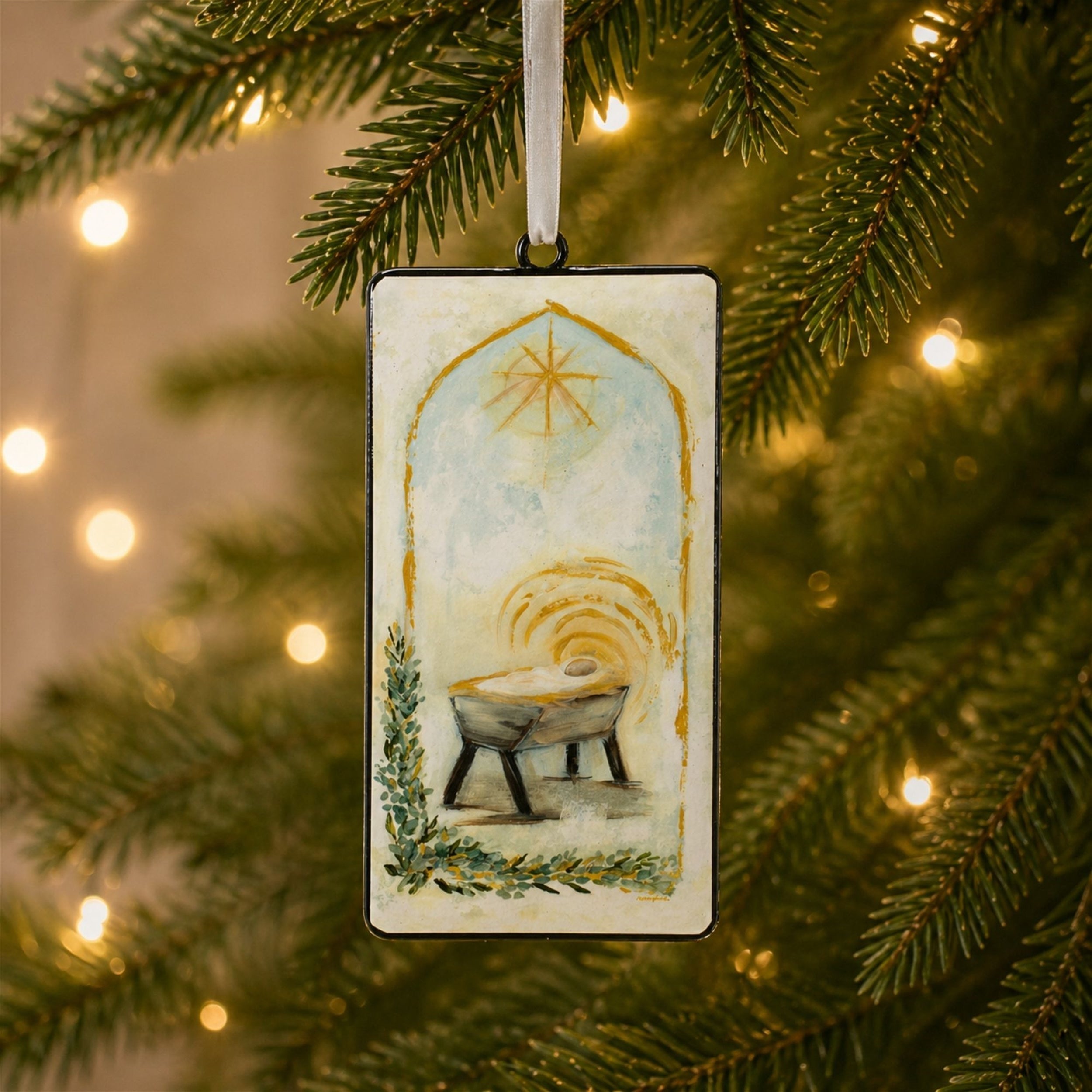 Nativity Manger Ornament (Set of 12)
