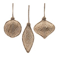 Woven Bamboo Ornament (Set of 6)