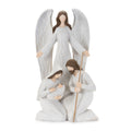 Holy Family with Angel Statue 16"H