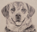 Happy Canine Stretched Wall Tapestry