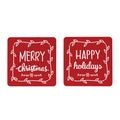 Cut Metal Holiday Sentiment Sign (Set of 2)