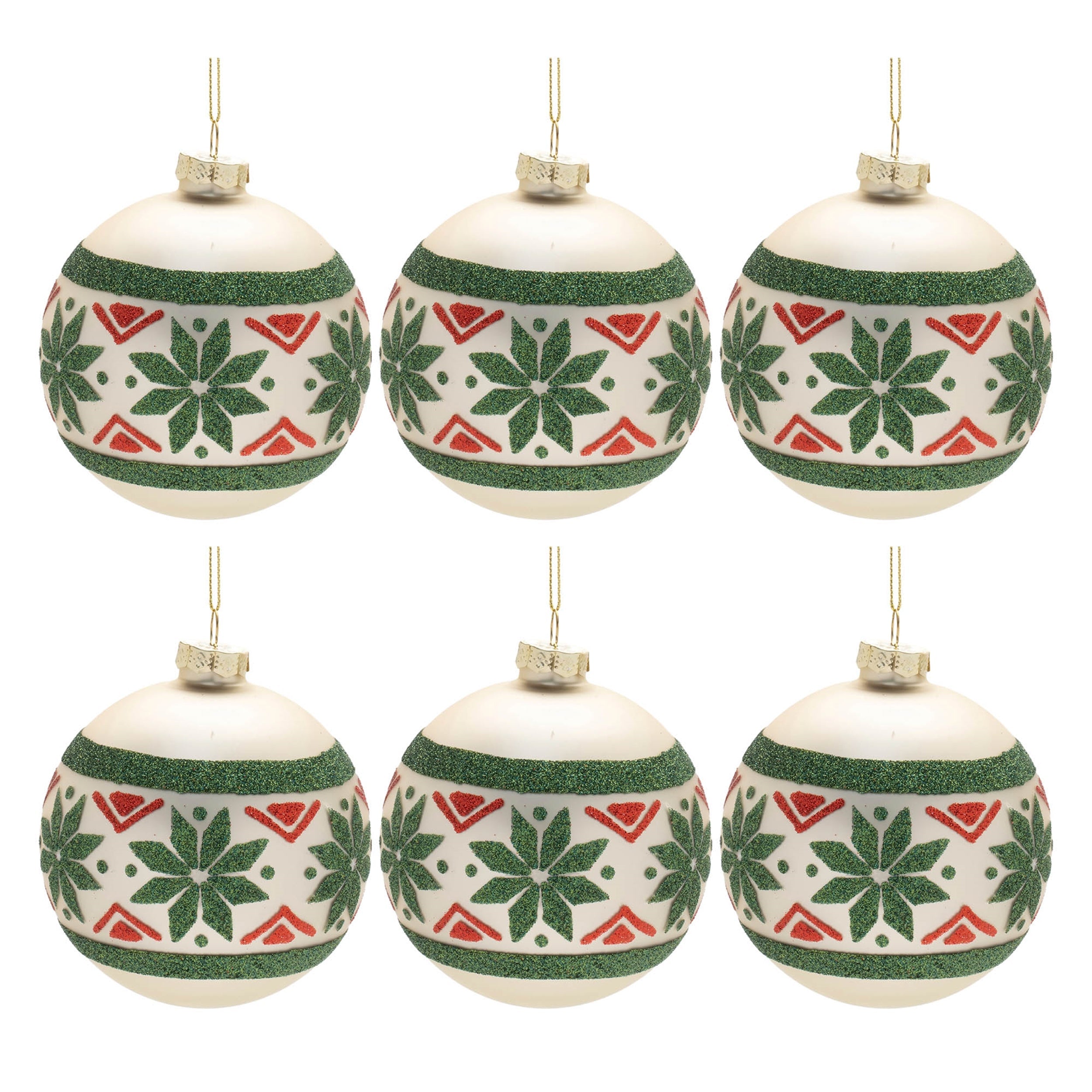 Nordic Glass Ball Ornament (Set of 6)