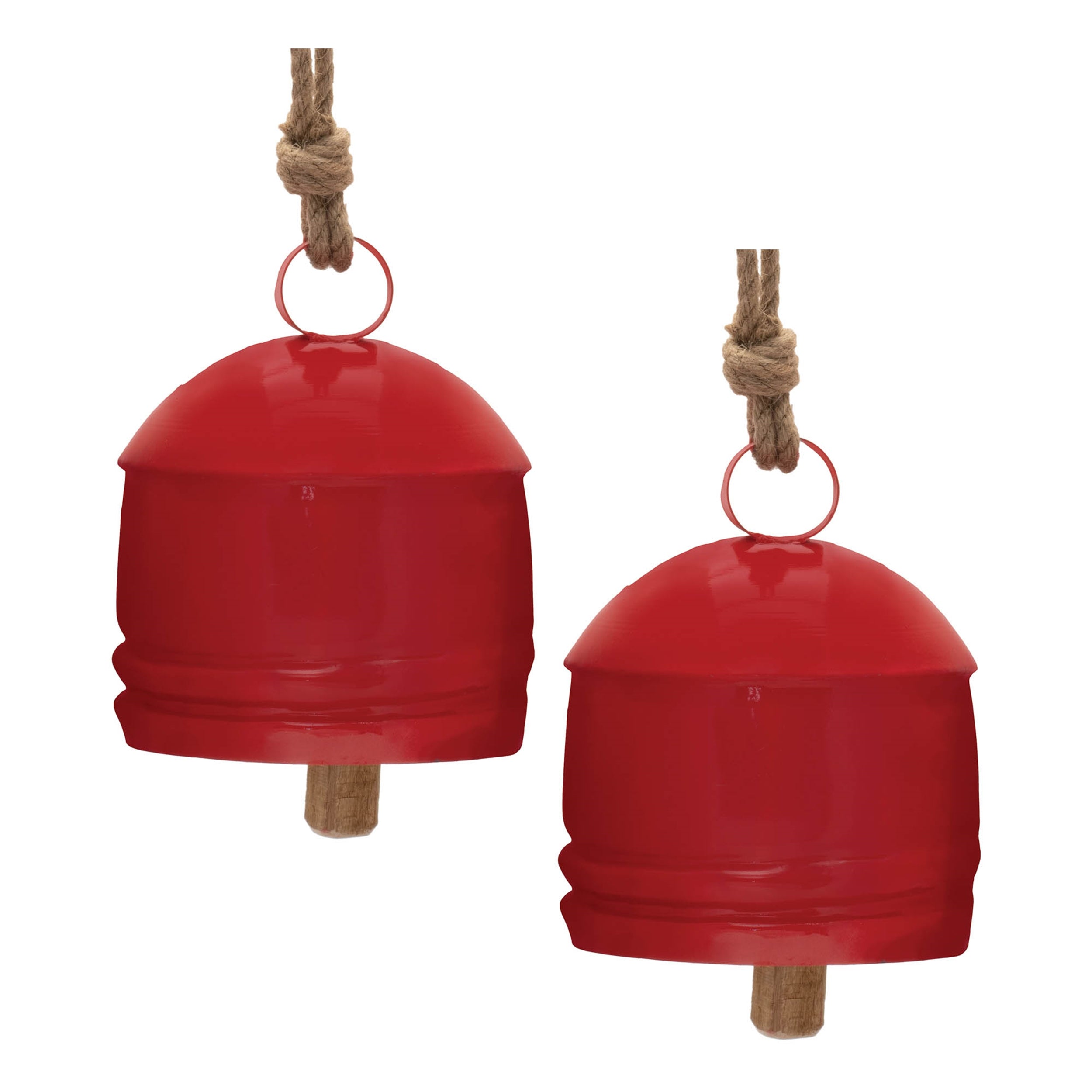 Rustic Metal Bell Ornament (Set of 2)