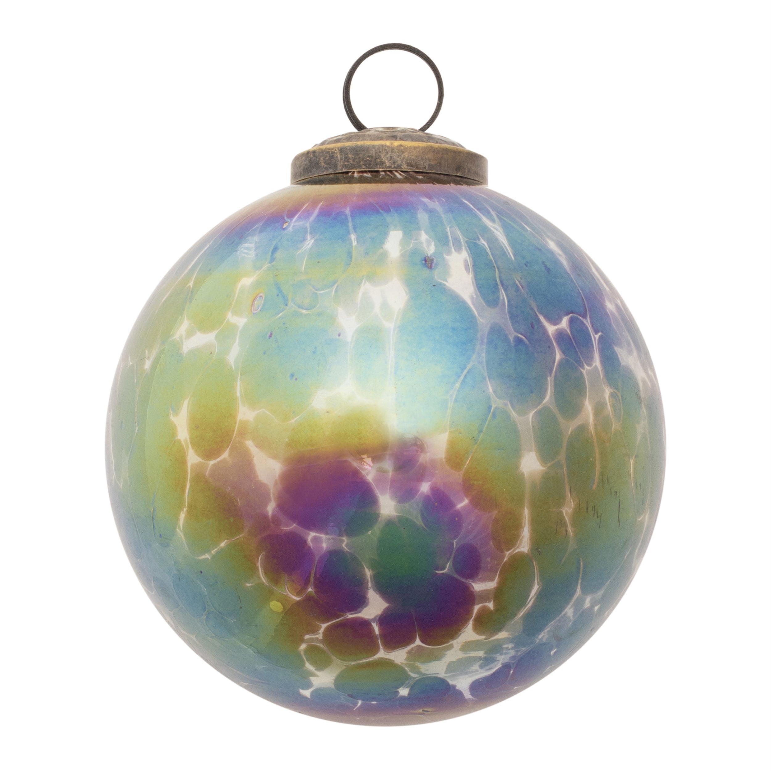Iridescent Glass Ball Ornament (Set of 12)