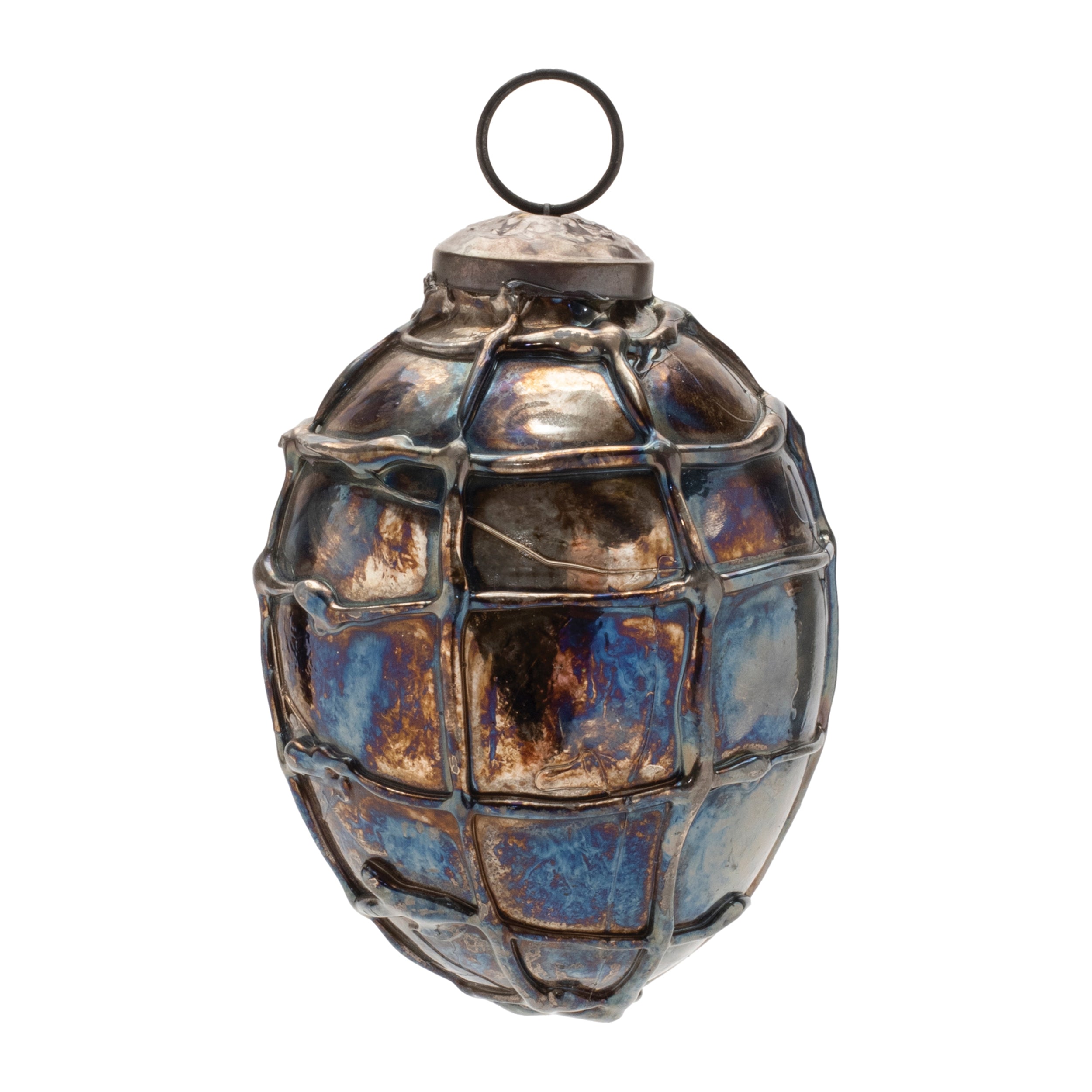 Distressed Mercury Glass Ornament (Set of 12)