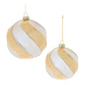 Distressed Glass Ball Ornament (Set of 6)
