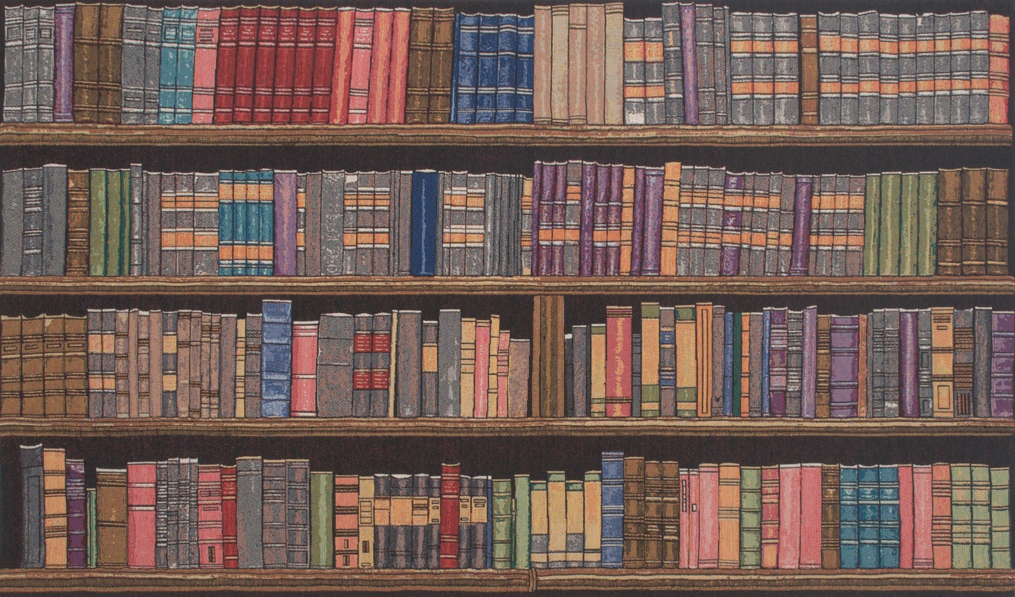 Plethora of Books Stretched Wall Tapestry