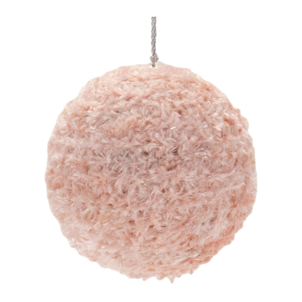 Furry Ball Ornament (Set of 4)