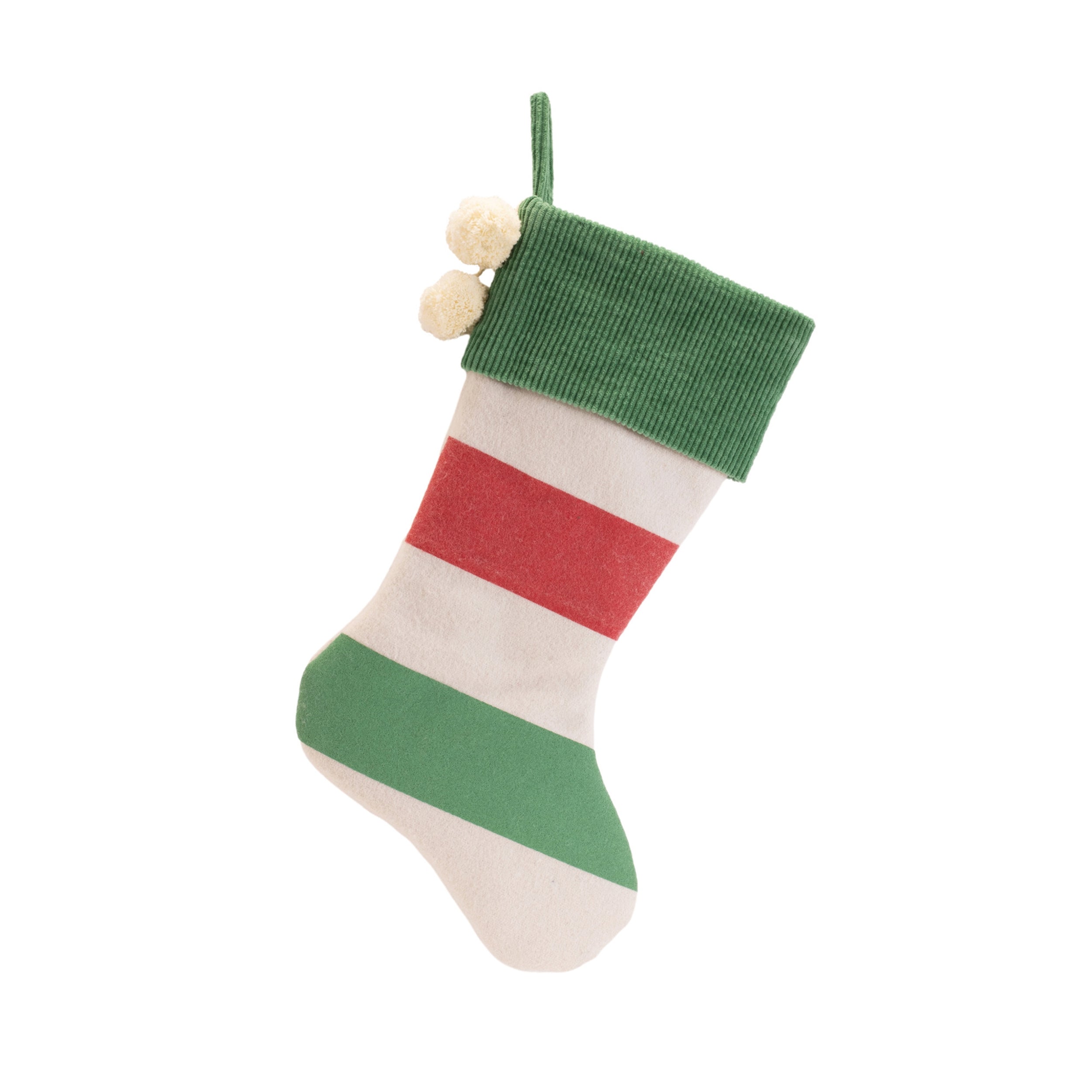 Striped Wool Stocking (Set of 2)