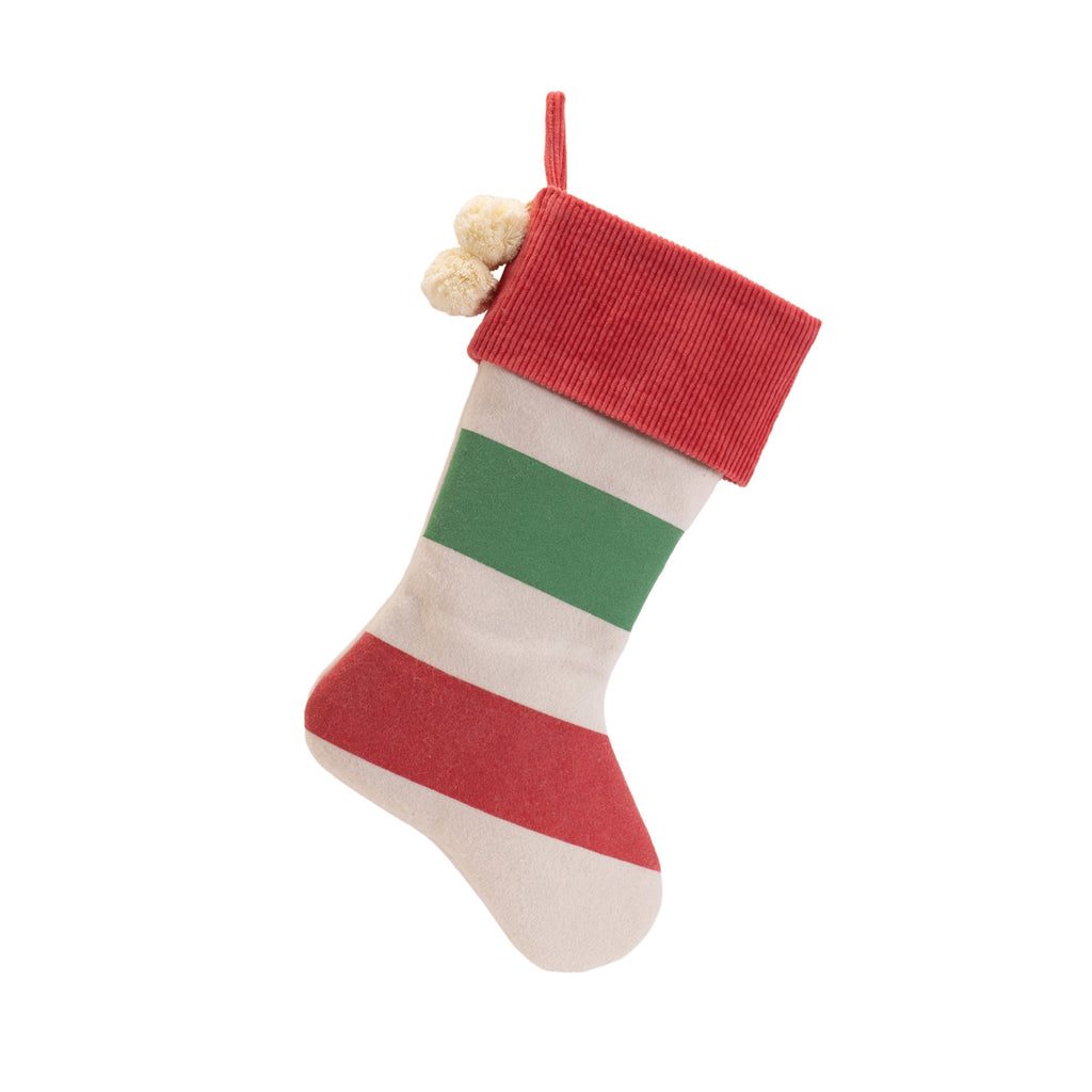 Striped Wool Stocking (Set of 2)