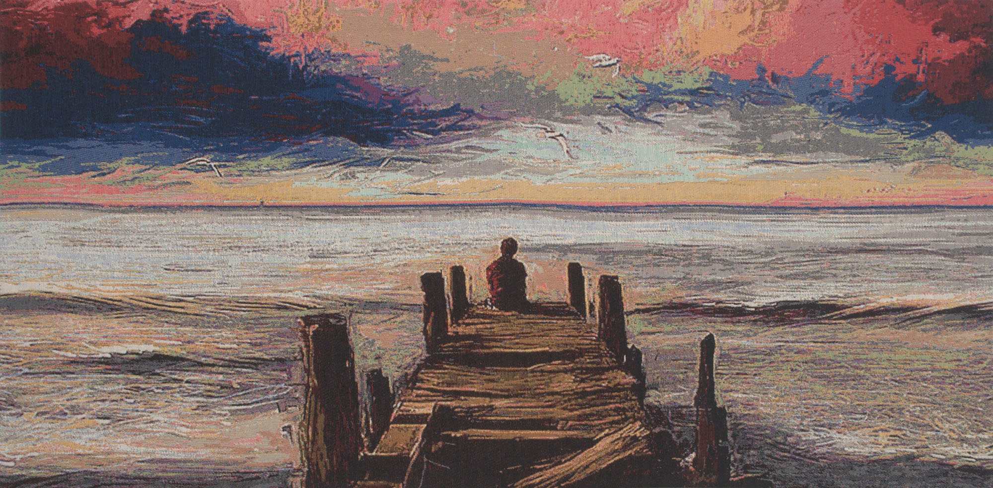 I Wait, You Wait Stretched Wall Tapestry