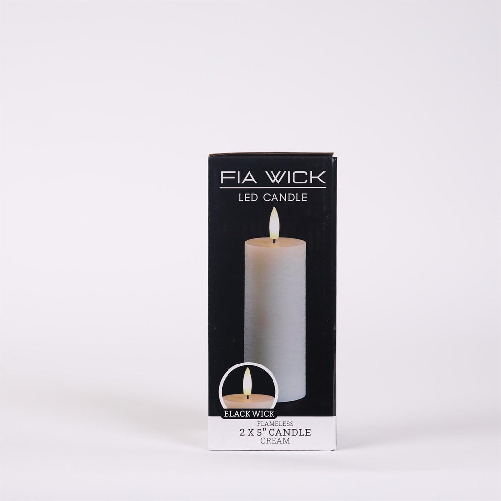 FIA Wick Ivory Pillar Candle (Set of 4)