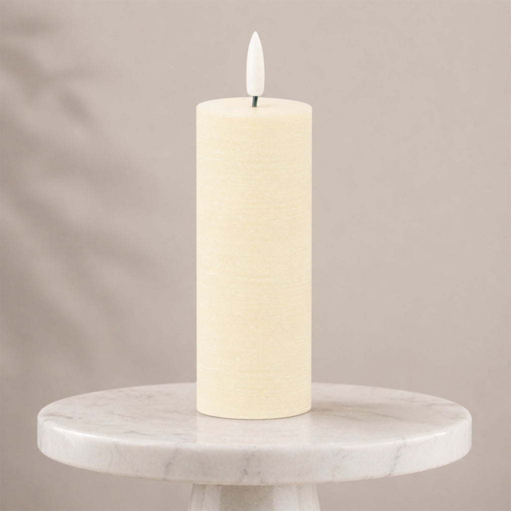 FIA Wick Ivory Pillar Candle (Set of 4)