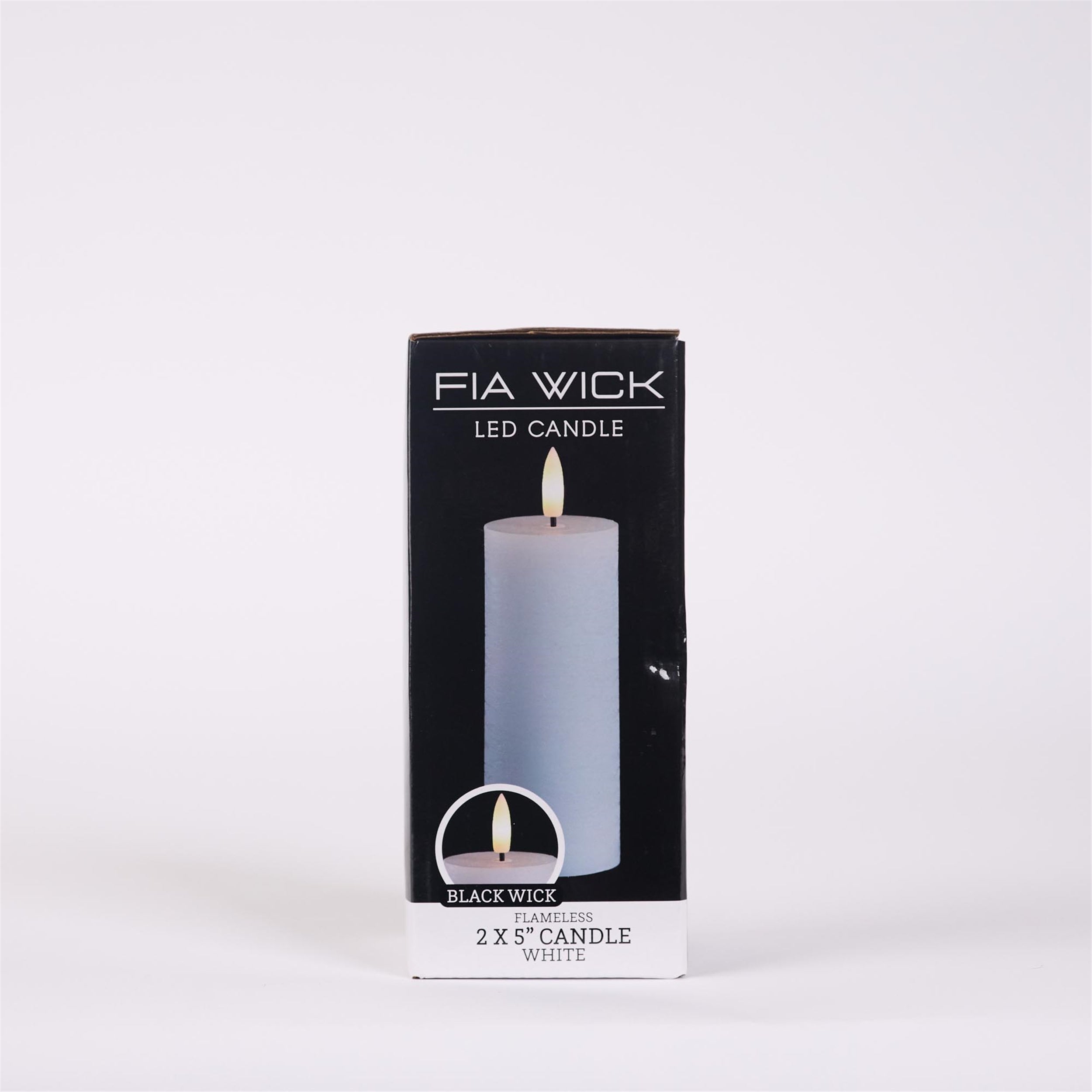 FIA Wick White Pillar Candle (Set of 4)