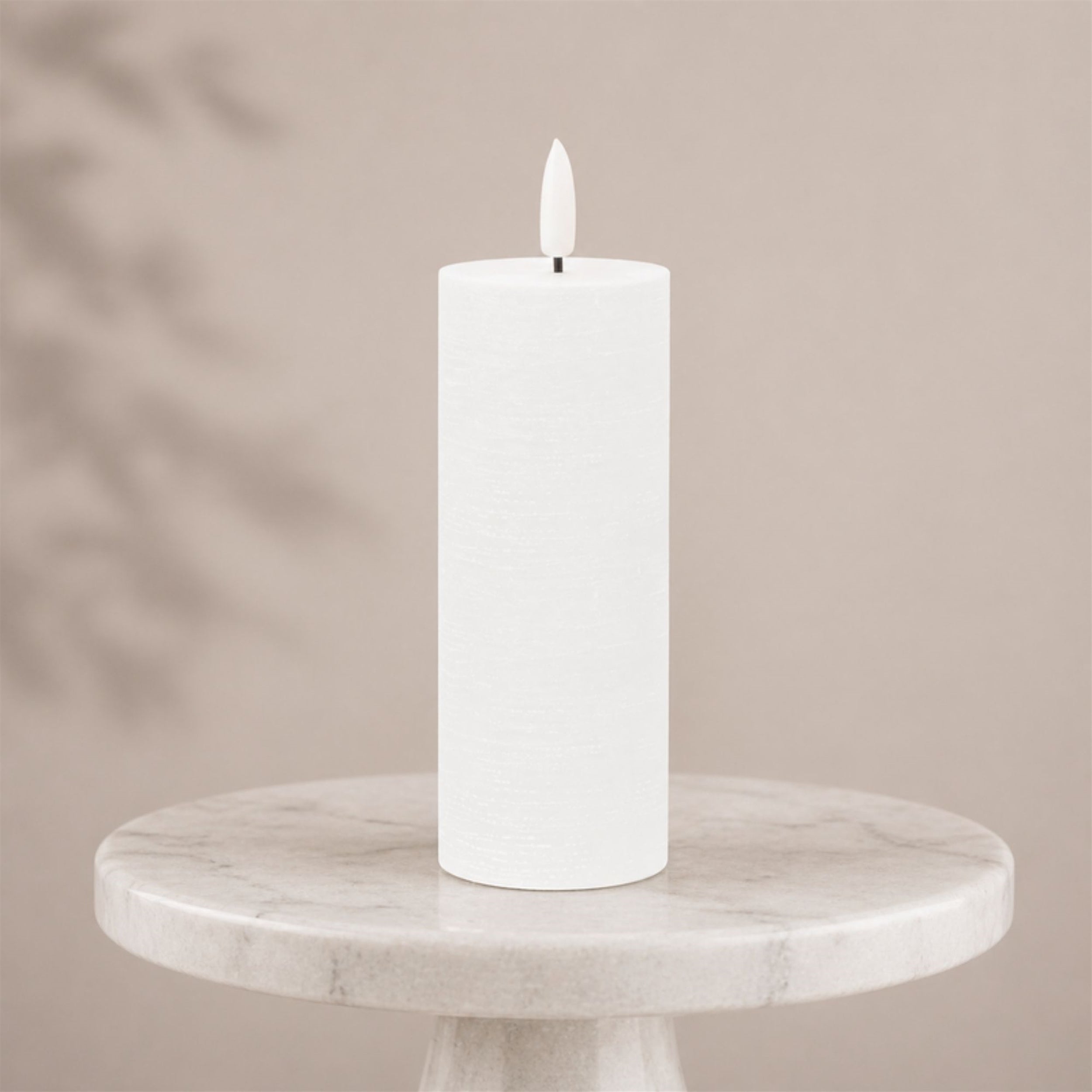 FIA Wick White Pillar Candle (Set of 4)