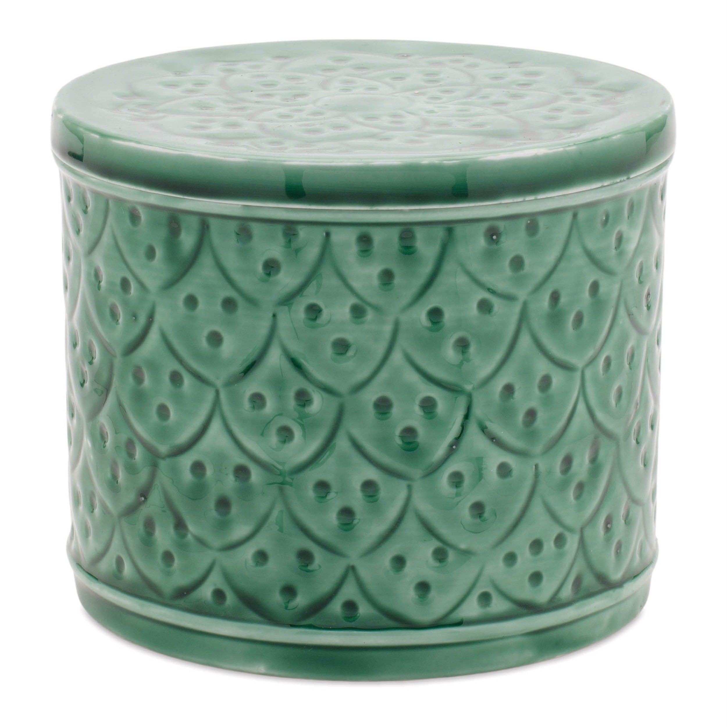 Sage Green Metal Container with Lid (Set of 2)