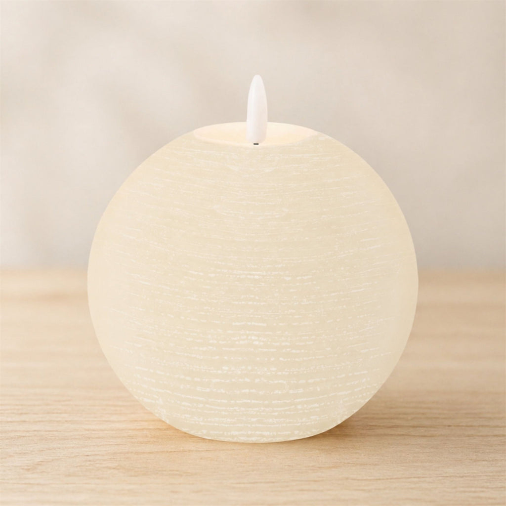 FIA Wick Ivory Round Candle (Set of 2)