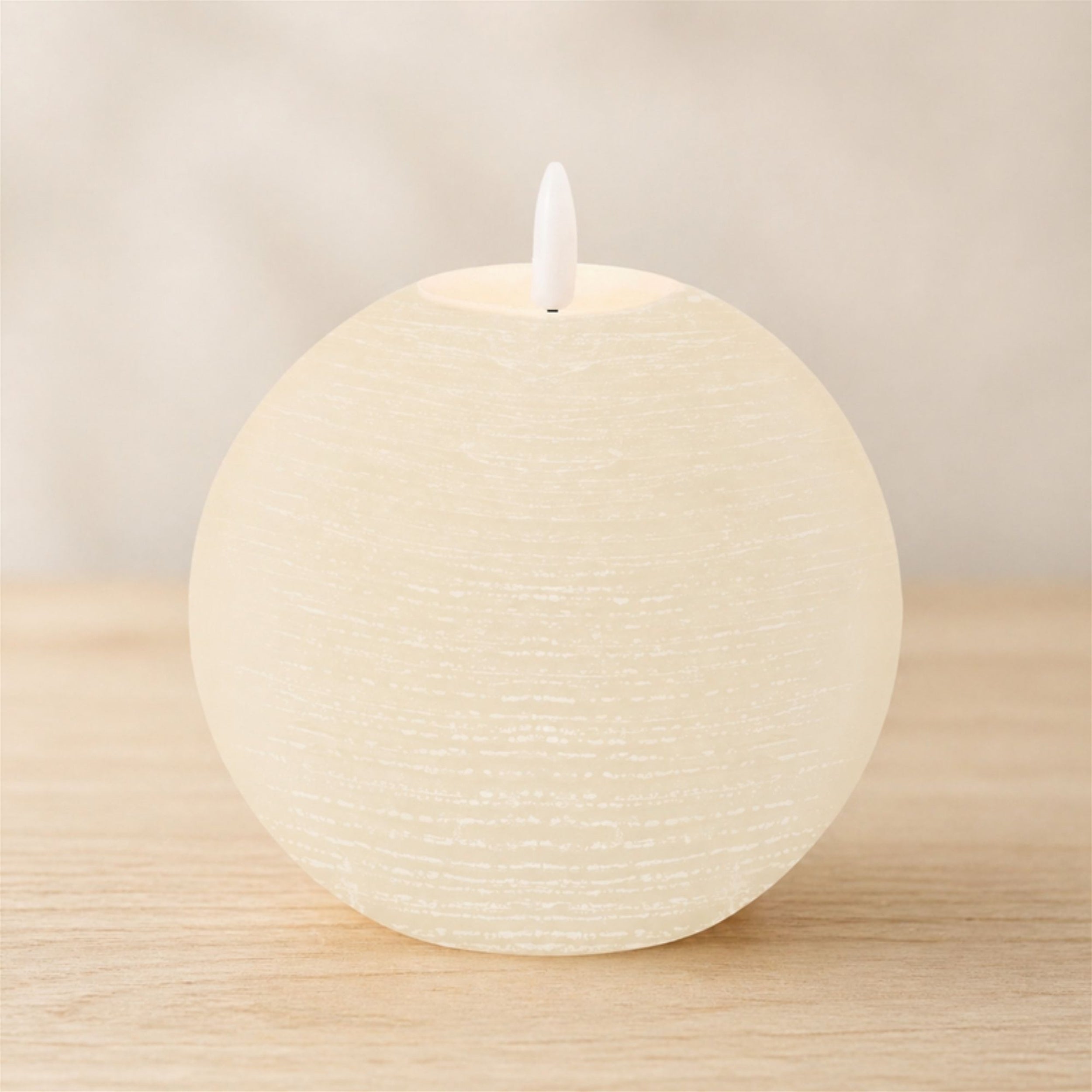 FIA Wick Ivory Round Candle (Set of 2)