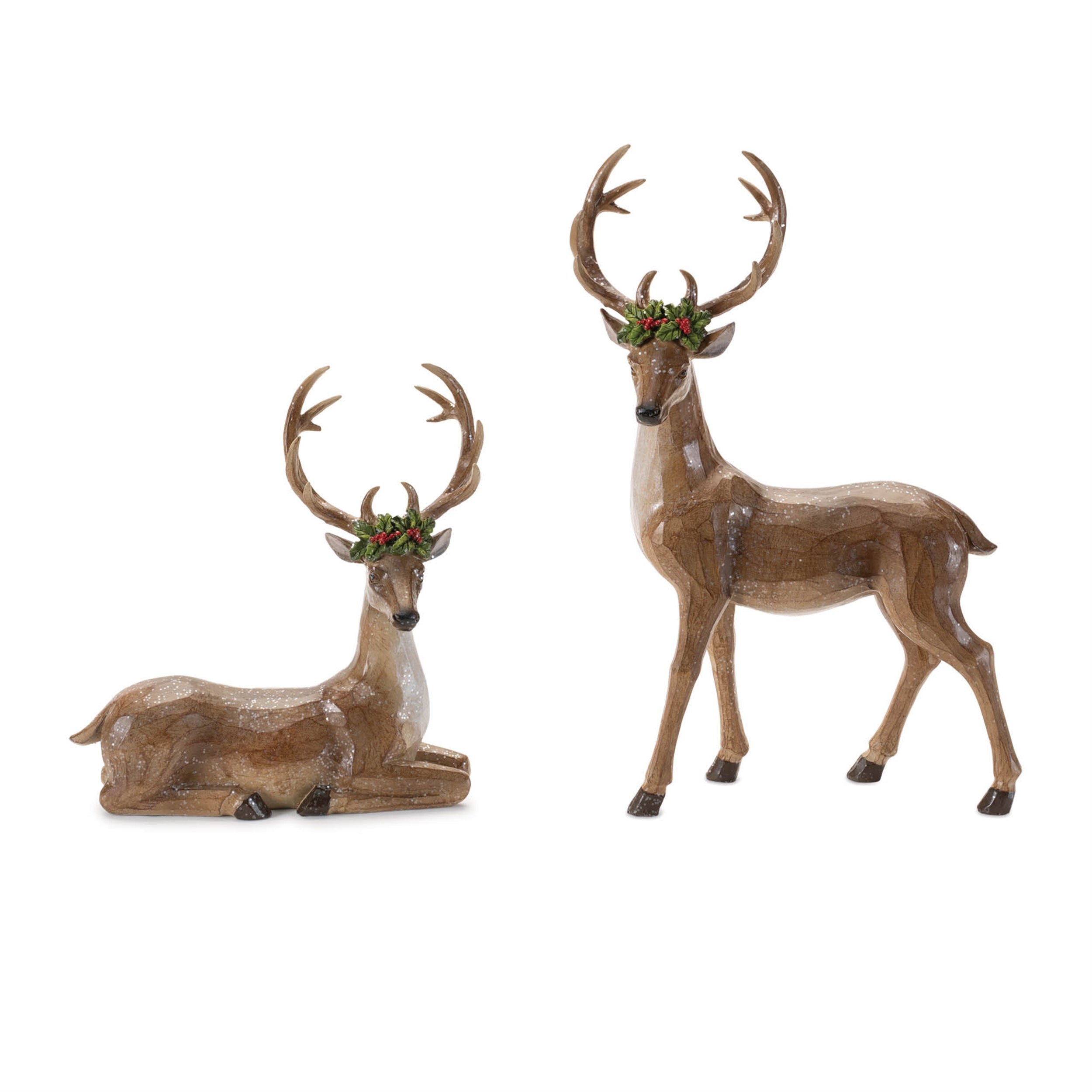 Holiday Deer Figurine (Set of 2)