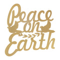 Cut Metal Peace on Earth Plaque 15.5"H