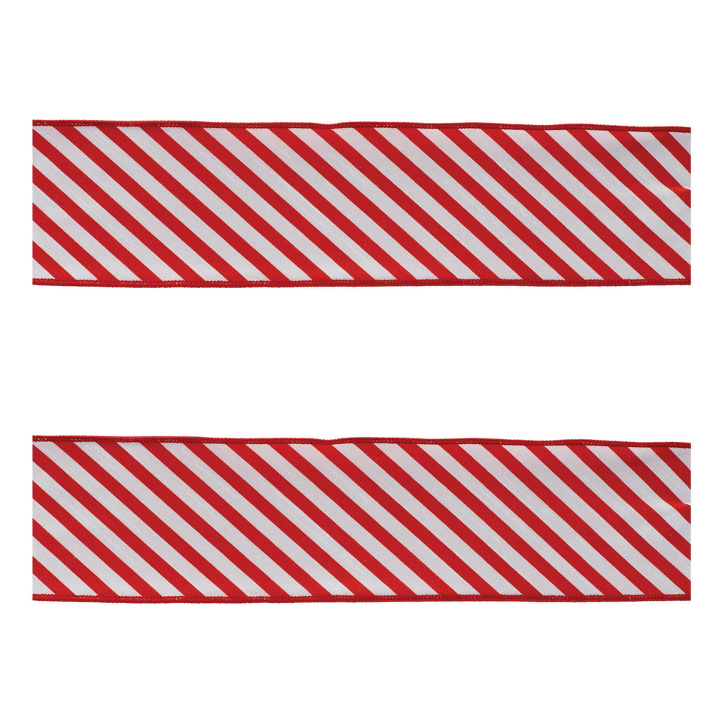 Striped Wired Ribbon (Set of 2)