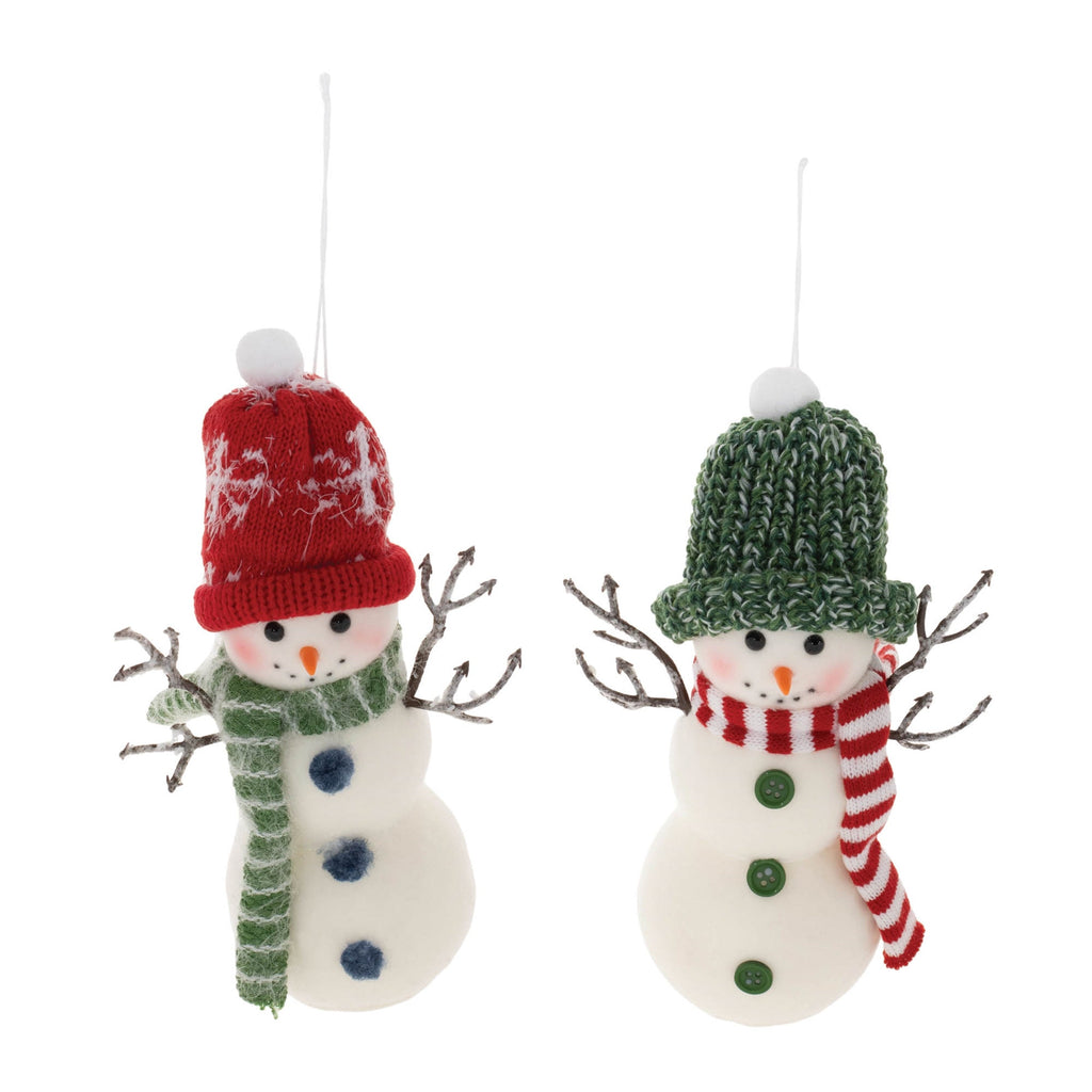 Polyester Snowman Ornament Set of 6