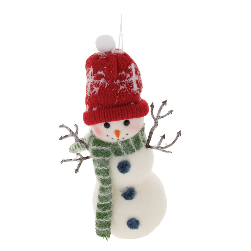 Polyester Snowman Ornament Set of 6