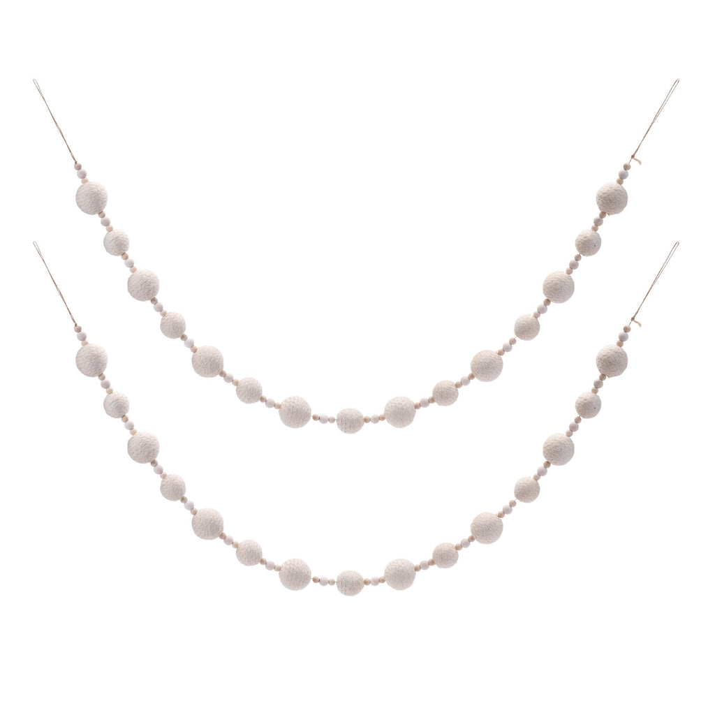 Fabric Ball String Garland (Set of 2)