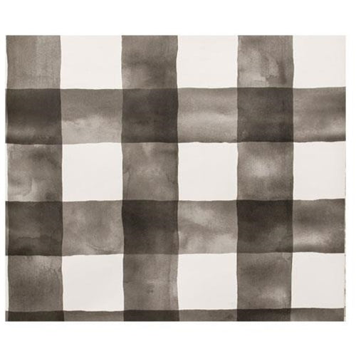 Watercolor Check Double Roll Wallpaper 20.5" x 33 ft