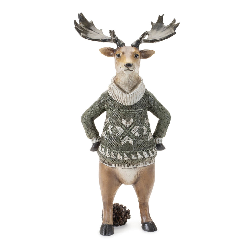 Winter Animal with Sweater Figurine (Set of 3)