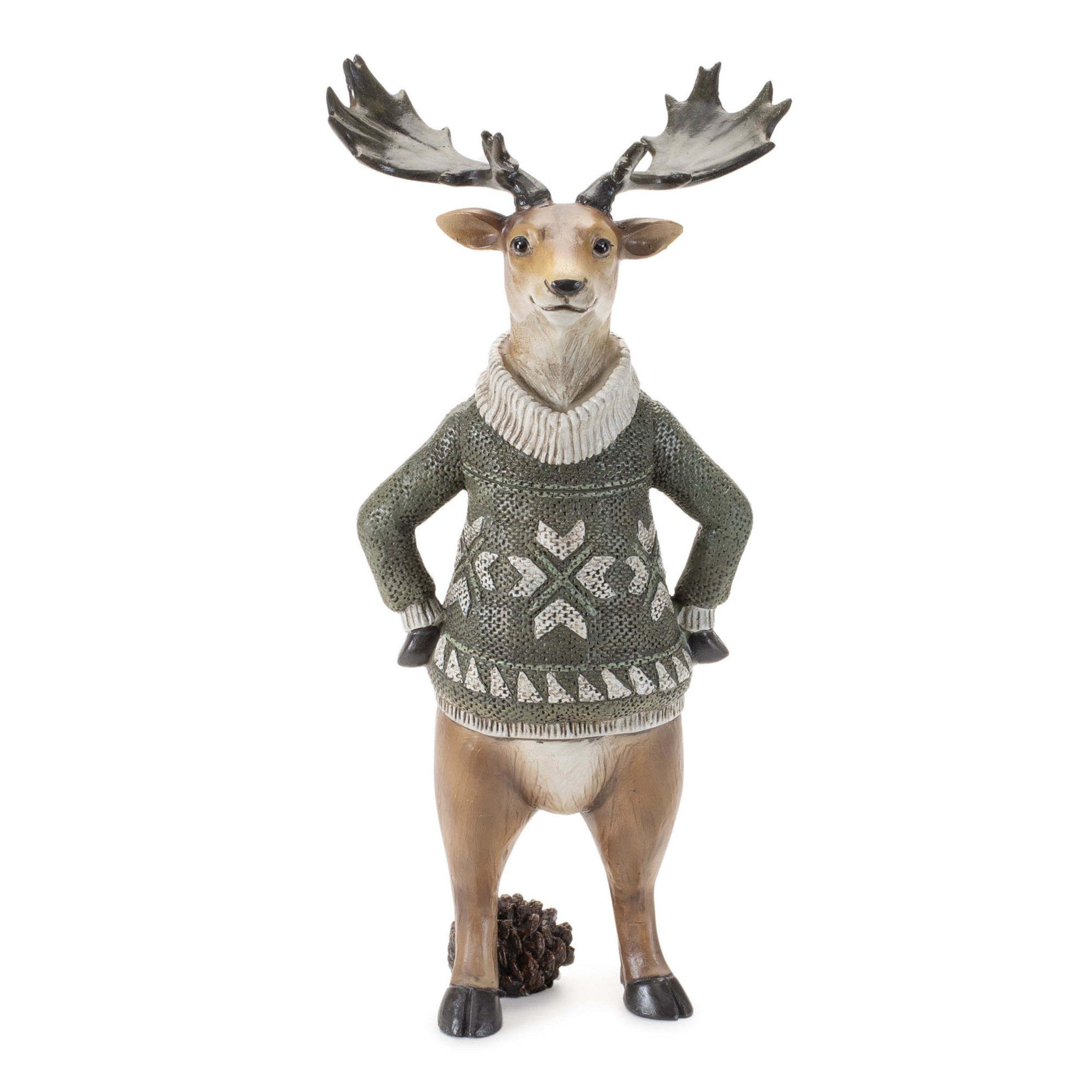 Winter Animal with Sweater Figurine (Set of 3)