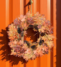 Fall Maple Leaf and Pinecone Wreath 26"D