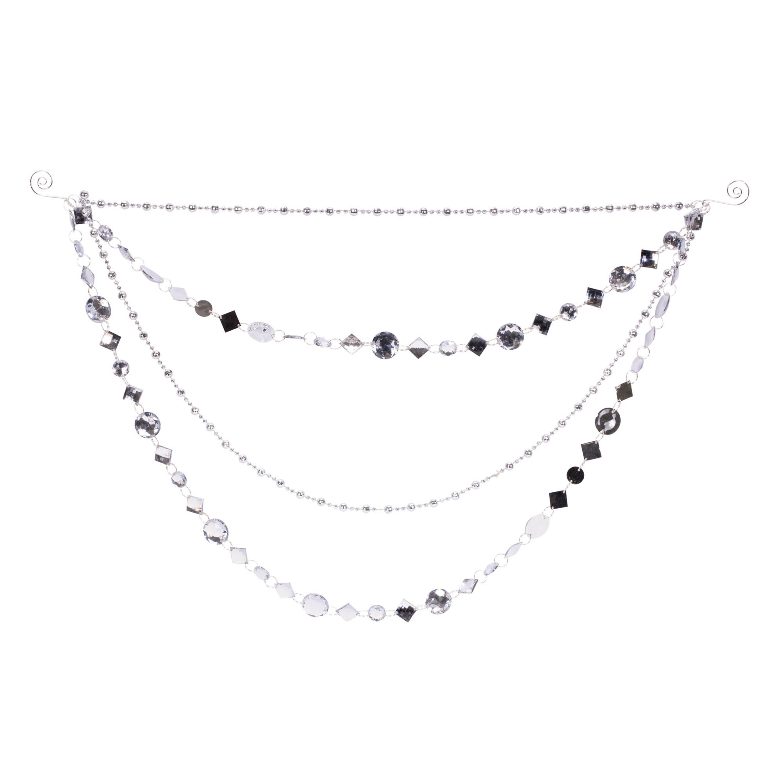 Jewel Bead and Chain Link Garland (Set of 2)