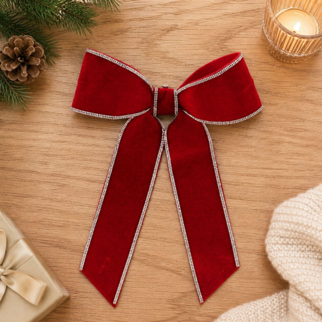 Jeweled Holiday Bow (Set of 2)