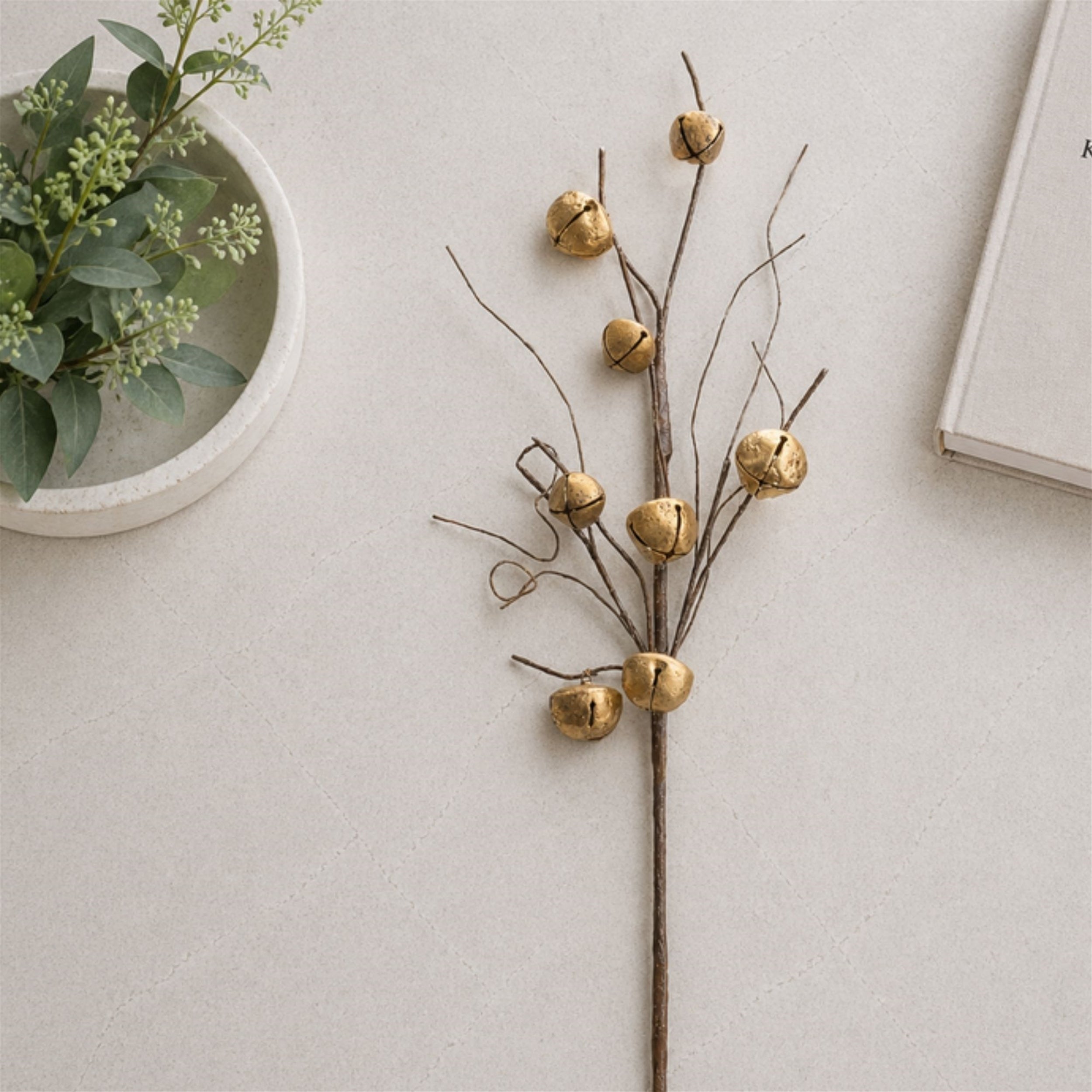 Sleigh Bell Twig Spray (Set of 6)