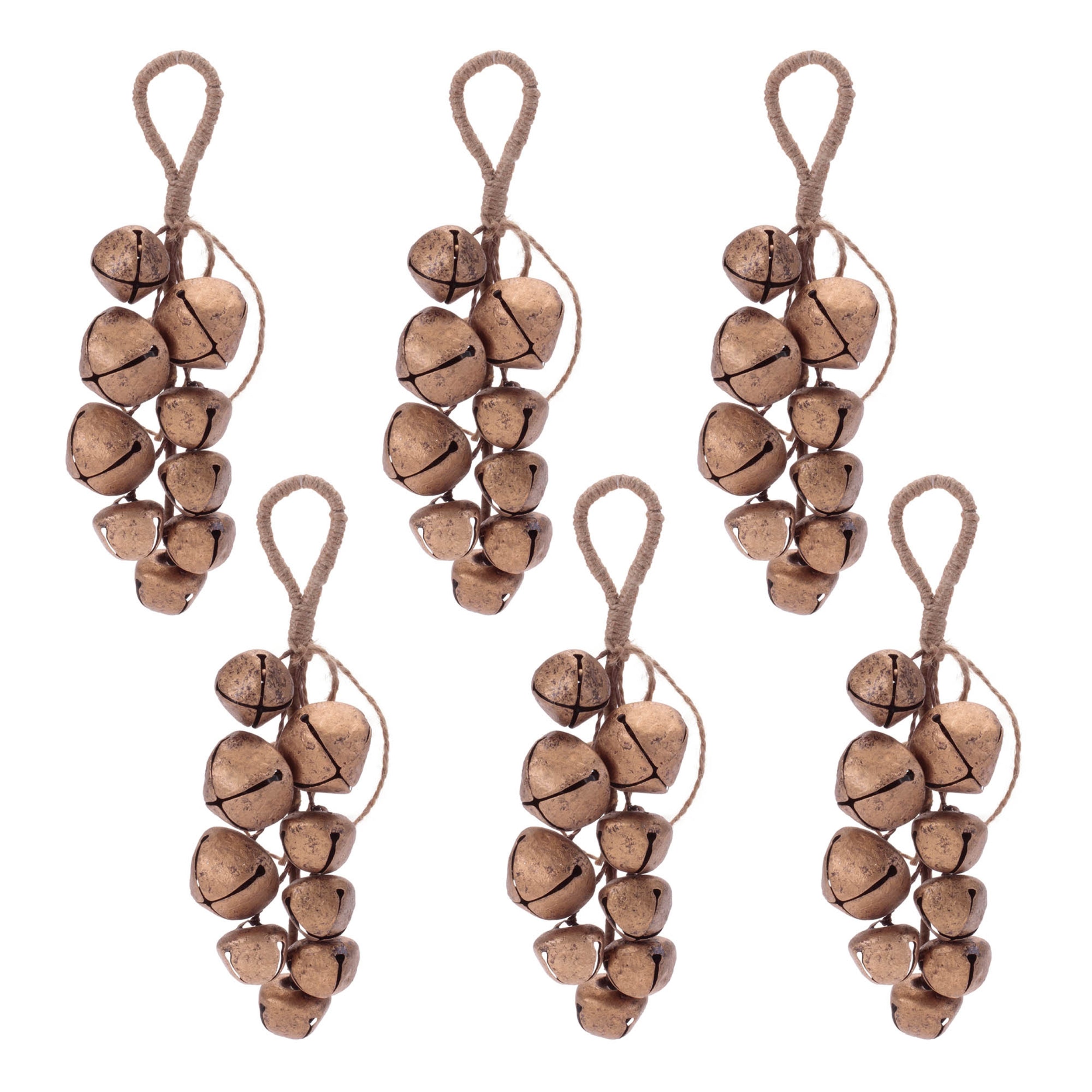 Sleigh Bell Cluster Drop (Set of 6)