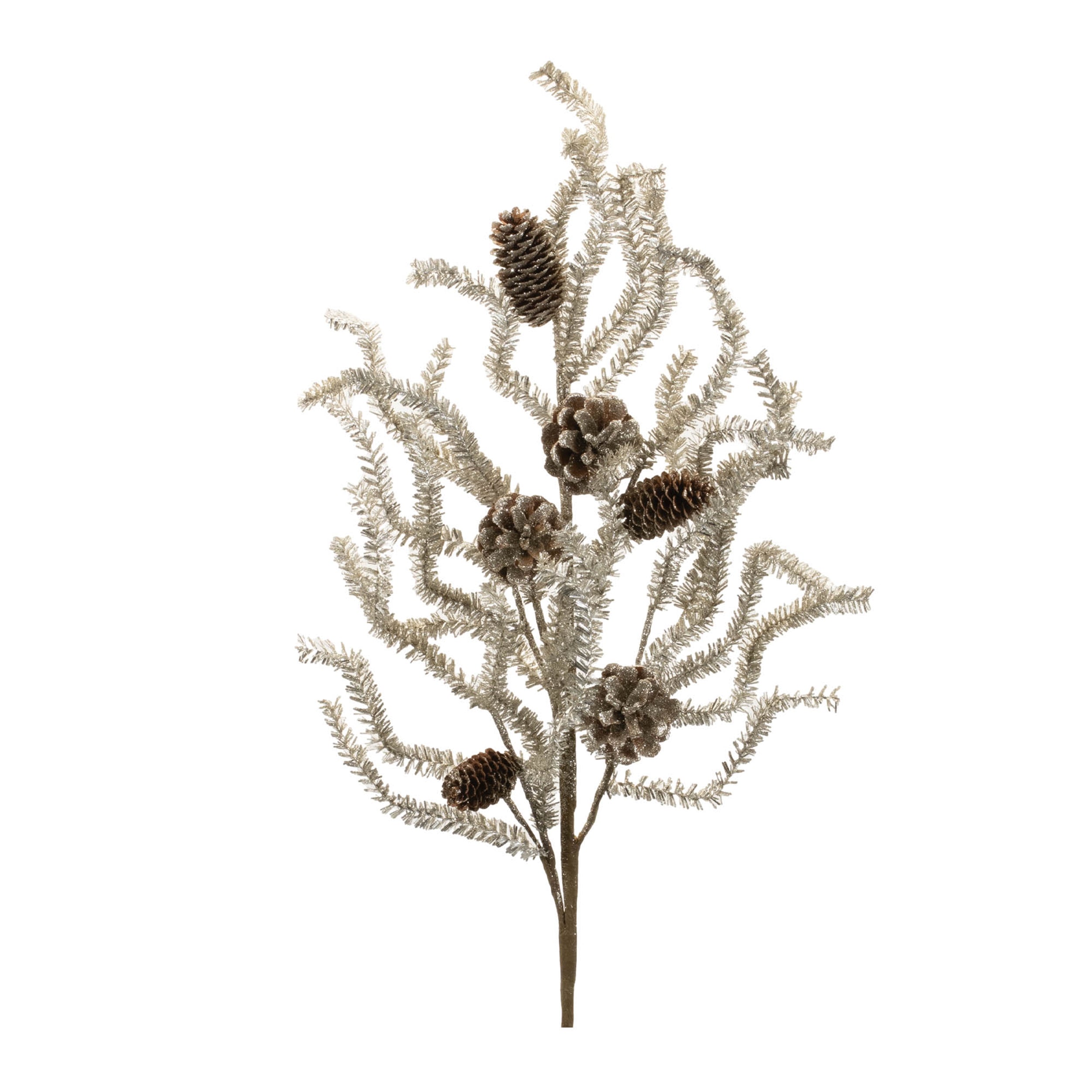 Tinsel Pine Spray (Set of 6)