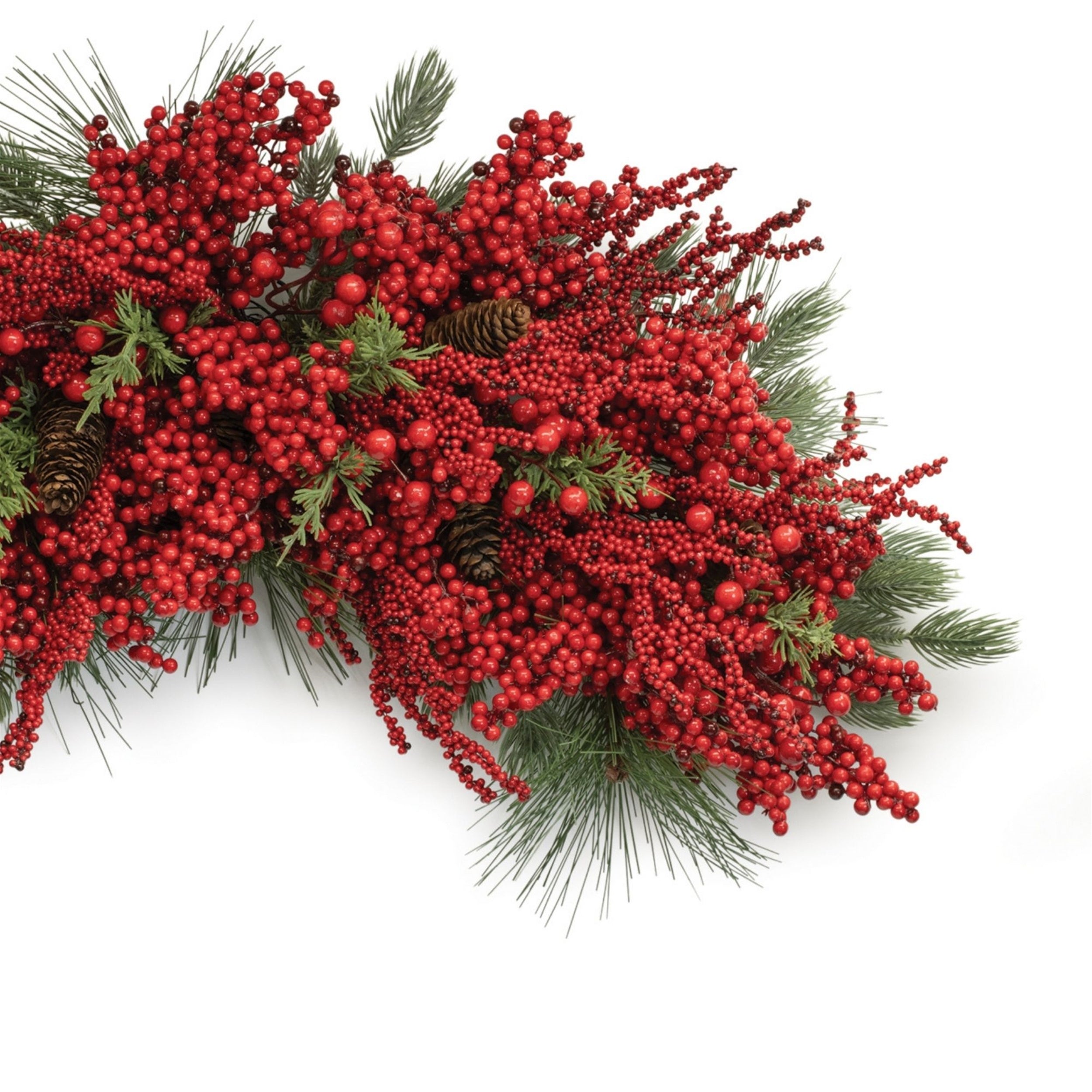 Mixed Pine and Berry Cresti 31"L