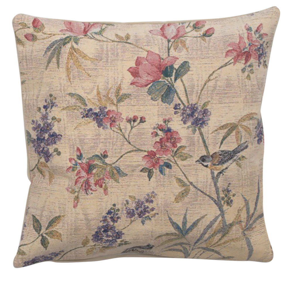 Delicate Flowers Decorative Pillow Cushion Cover