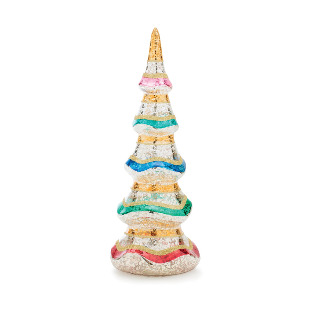 Multicolor Mercury Glass Pine Tree (Set of 3)
